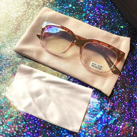 SUMMER & ROSE Danielle Blue Blockers - Burgundy Tort Brand New With Tags RV $54 main image 14